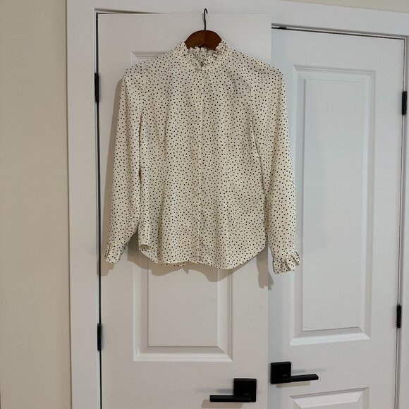 Talbots Polka Dot Blouse - Picture 1 of 4